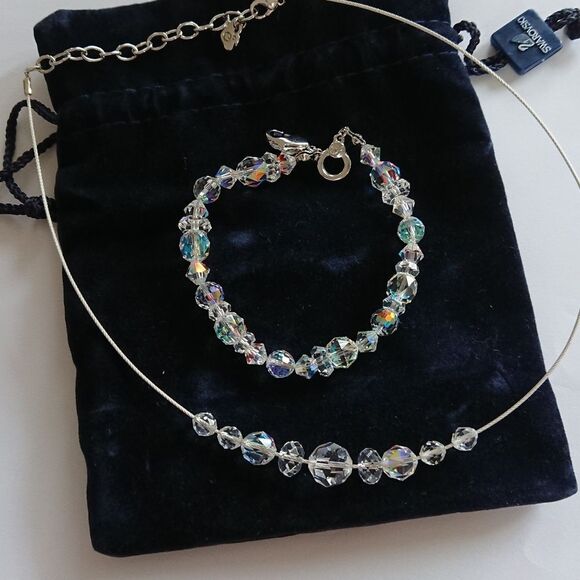 Swarovski necklace & bracelets set - Picture 1 of 6